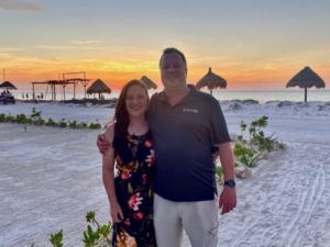 Crystal and Brad Coffman on vacation in Mexico.
