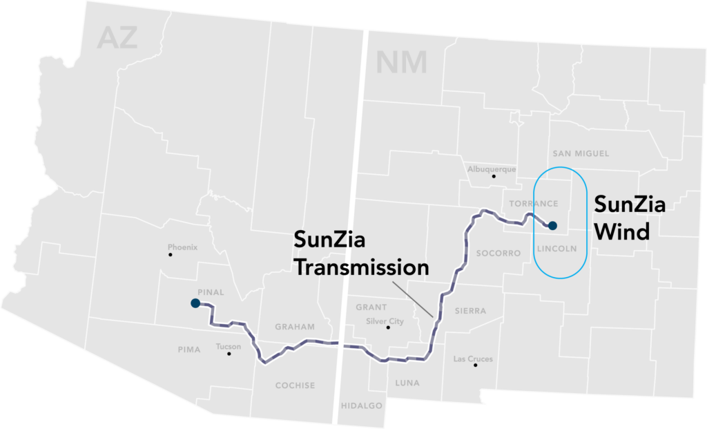 SunZia Wind And Transmission Map Lg 2023 1024x621 